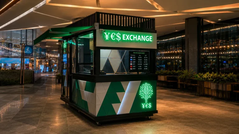 ก่อสร้างคีออสแลกเงิน YES Exchange — The Bright — มุมที่ 2