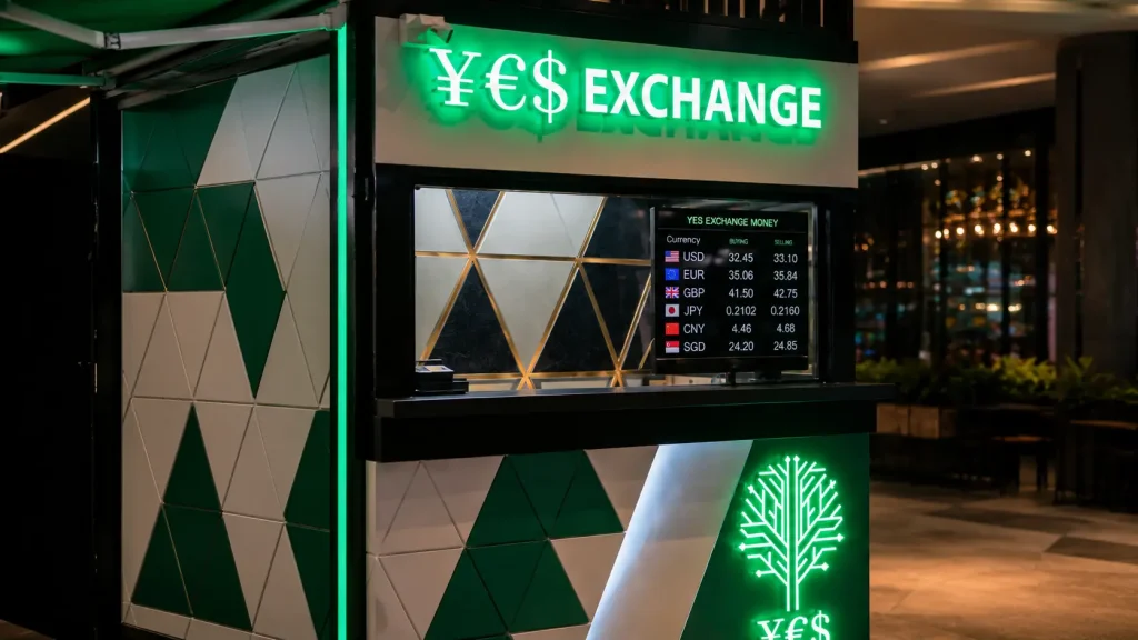 ก่อสร้างคีออสแลกเงิน YES Exchange — The Bright — มุมที่ 4