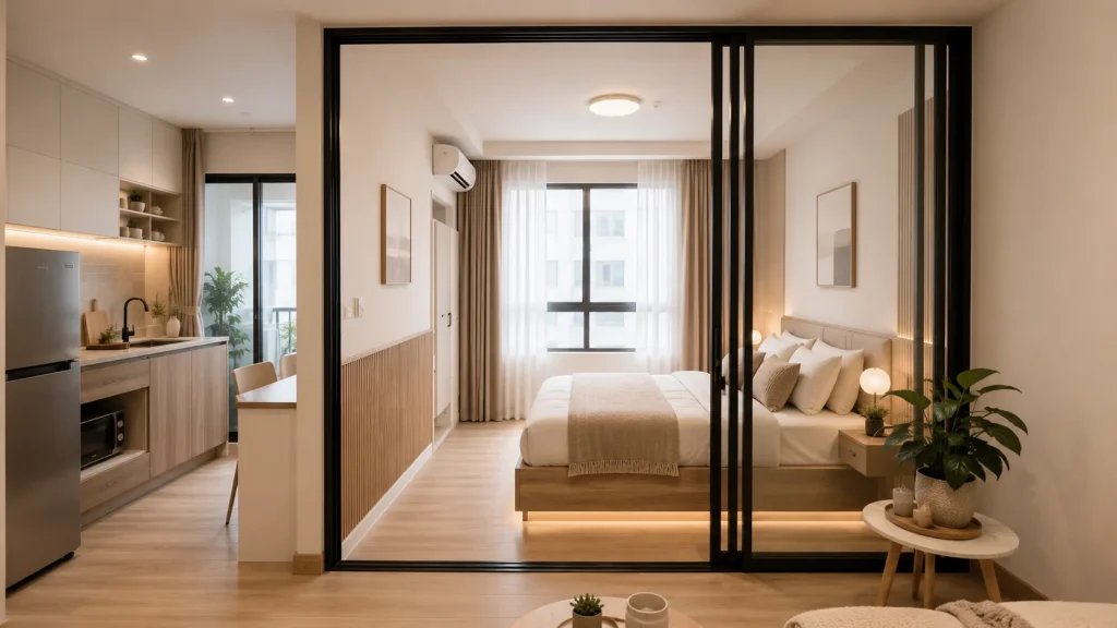 รีโนเวทคอนโดสตูดิโอ หลังปรับปรุงใหม่ — ผลงาน Adayhome