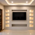 บิ้วอินชั้นวางทีวี ฝังไฟ LED — พระราม 2